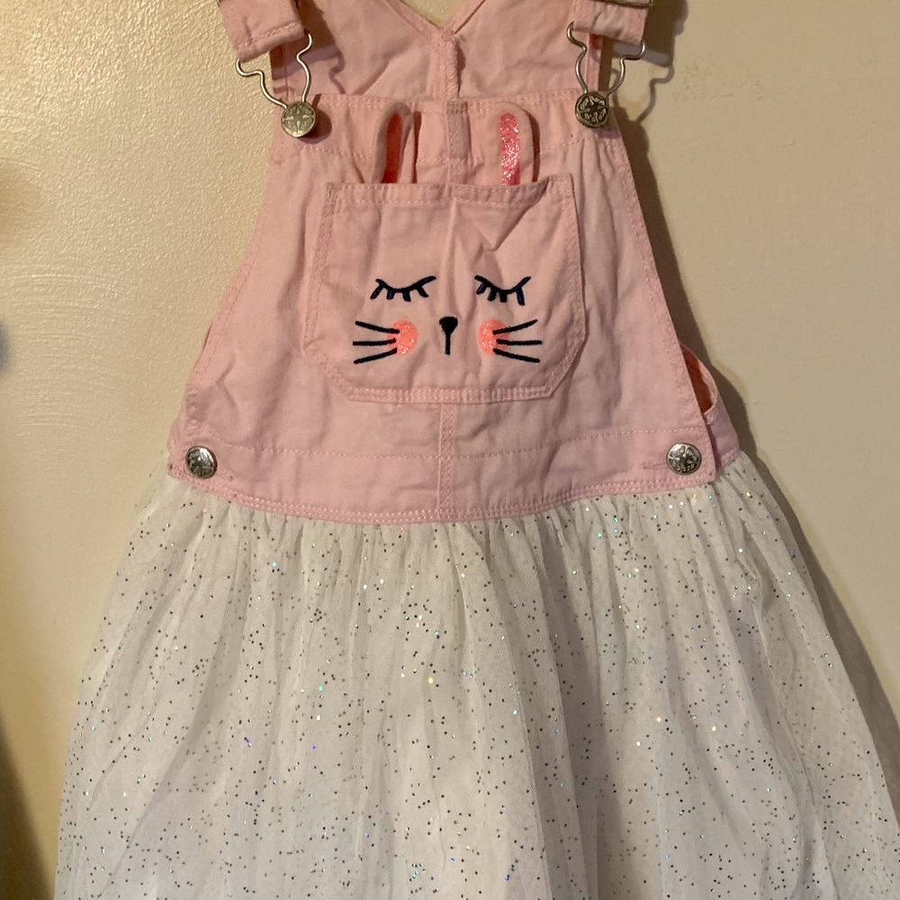 Oshkosh B'gosh Easter Pink Sparkle Tutu Overalls